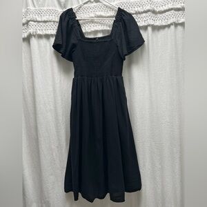 Madewell Lucie Smocked Midi Dress - Medium